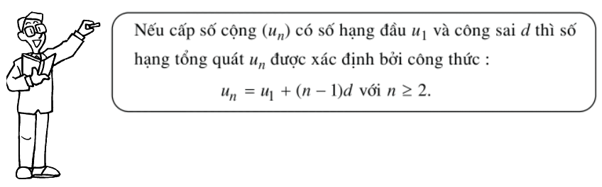 Số hạng tổng quát cấp số cộng